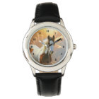 Cheval de peinture Montre pour enfants en acier in