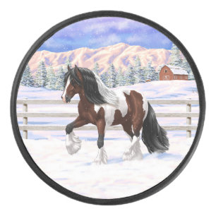 Cheval de Tinker Tinker Gypsy Vanner Brown Pinto