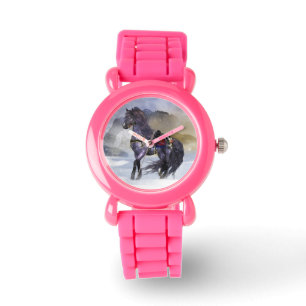 Cheval d'hiver Montre de Parties scintillant pour 