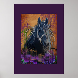 Cheval DIAMOND portrait - Poster
