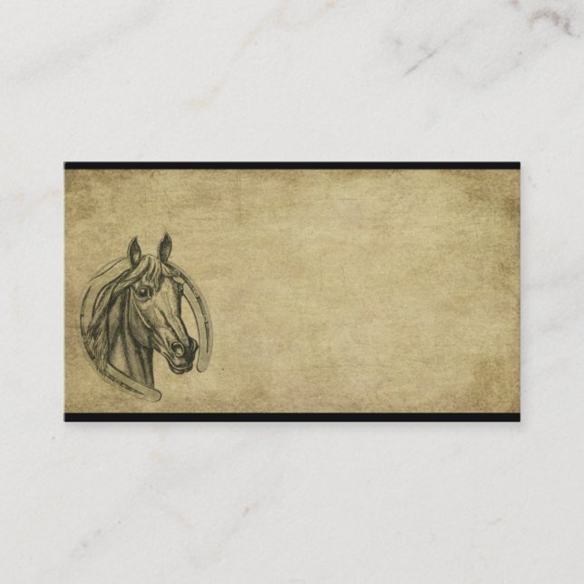 Cheval d'Ol et cartes de visite professionnelle de (Devant)
