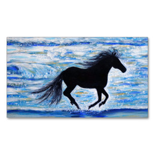Cheval en liberté par le Carte de visite de mer
