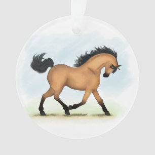 Cheval équestre en peau de boule