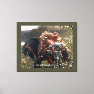 Cheval Et Amateurs - Toile Enveloppée