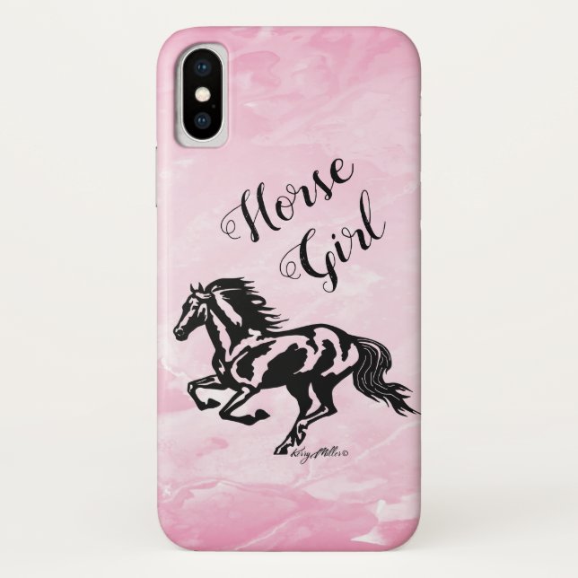 Cheval fille, Cheval Coque-Mate coque iphone (Dos)