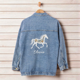 Cheval Fleur Sauvage avec Votre Nom Country Wester