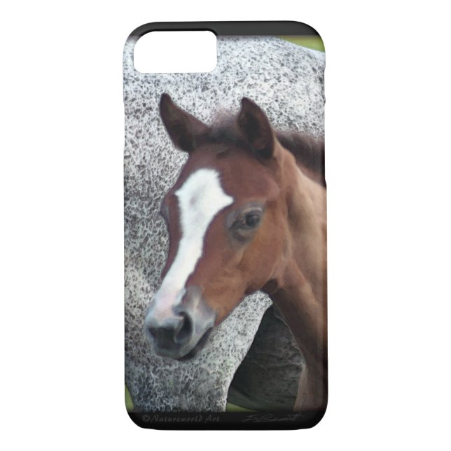 Cheval Foal Art iPhone 7 Coque (Dos)
