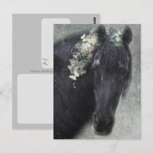 Cheval Frison - Carte postale