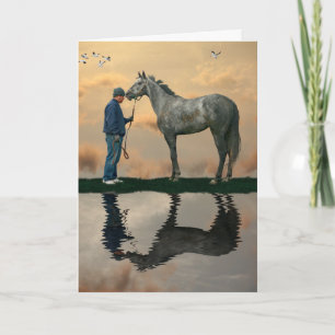 Cheval Gris Et Merci Gris Pet Carte De Séjour