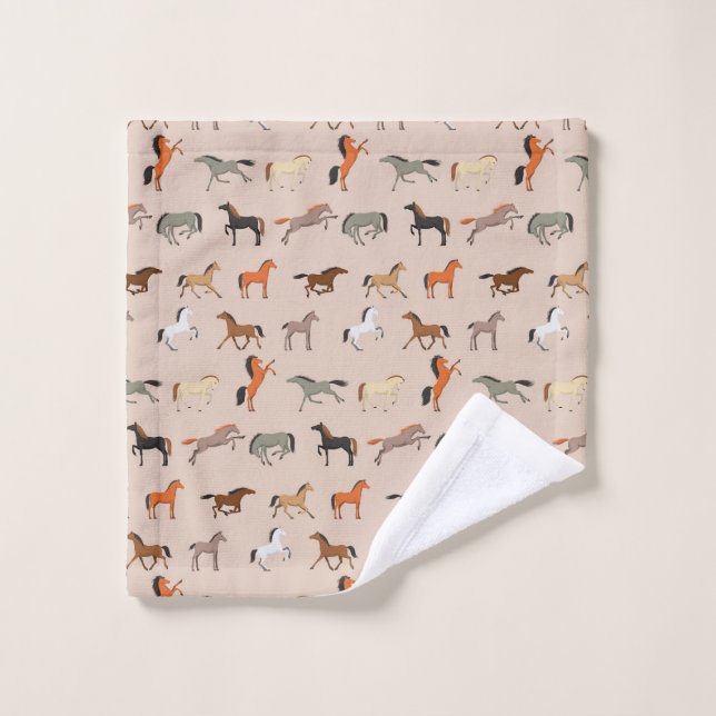 Cheval Imprimer Motif, Garçons Filles & Enfants, C (Gant de toilette)