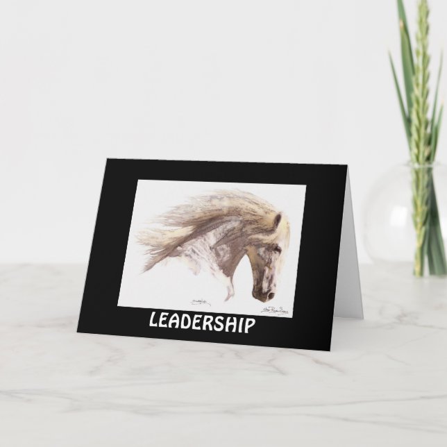 CHEVAL LEADERSHIP Cartes de motivation (Devant)