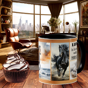 Cheval Lover Photo personnalisée Cafe Mug