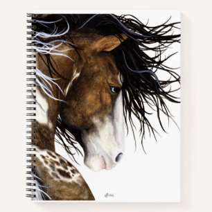 Cheval Majestic par Bihrle Carnet Spiral de 8,5 x