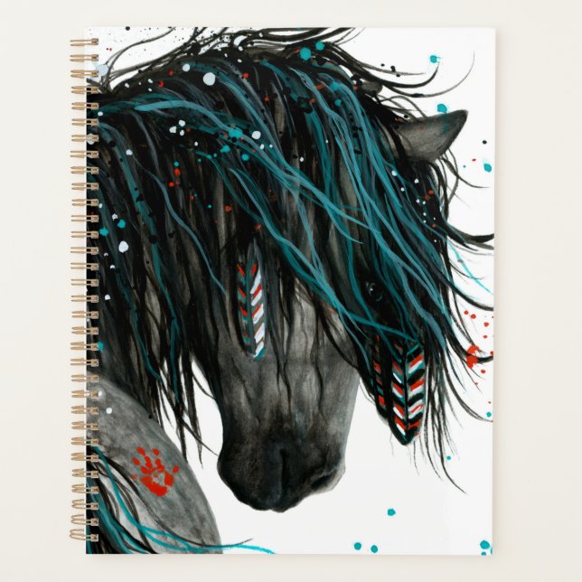 Cheval Majestic par Bihrle Planificateur 8,5 x 11  (Devant)