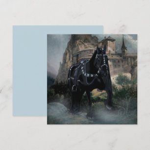 Cheval Médiéval - Carte de voeux