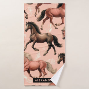 Cheval mignon rose sans joint