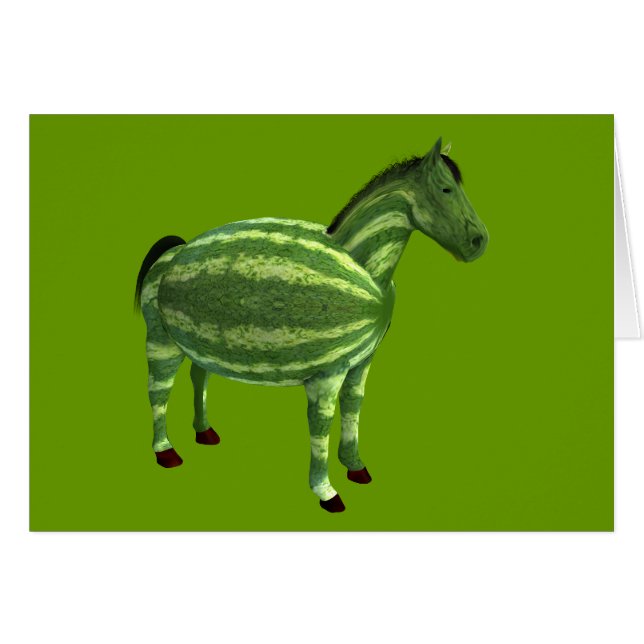Cheval national de la journée de la pastèque (Devant horizontal)