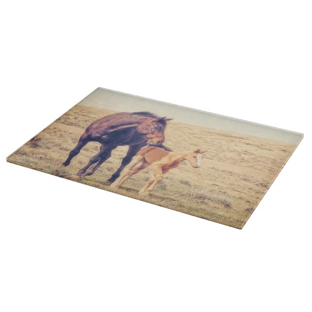 Cheval occidental de planche à découper rose (Coin)
