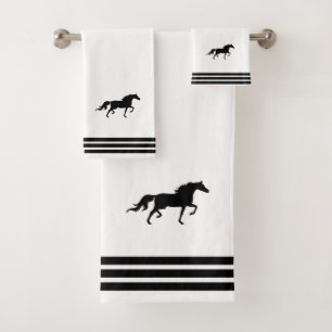 Cheval personnalisé et trois bandes noires sur bla