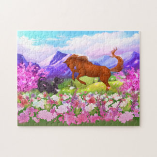 Cheval Phénomène Printemps Puzzle