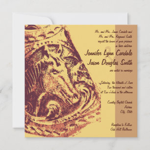 Cheval Saddle Stirrup Cow-boy Invitations de maria