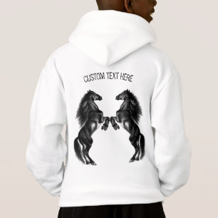 Cheval sauvage droit Sweat - shirt à capuche avec 