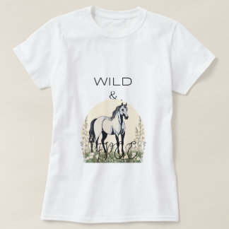 cheval sauvage et libre T-shirt