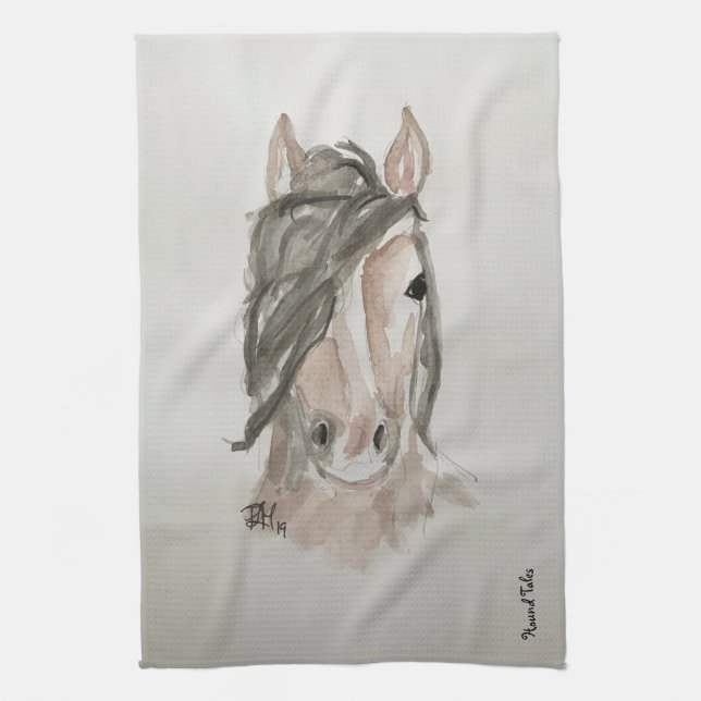 Cheval Serviette de thé/serviette de cuisine (Vertical)