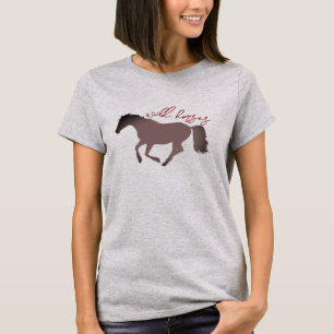 Cheval Silhouette T-shirt "Chevaux Sauvages"