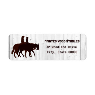 Cheval Stables Western Horseback Bois Patiné 