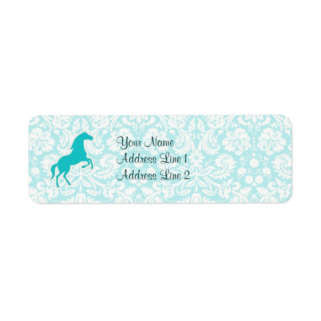 Cheval turquoise (Devant)