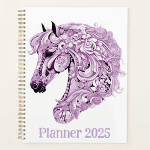 Cheval violet abstrait