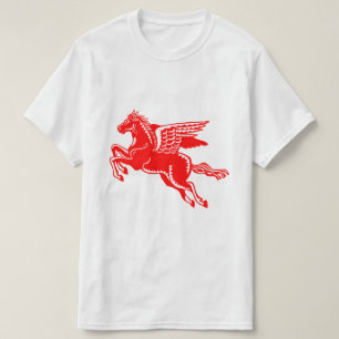 Cheval volant - T-shirt rouge et blanc