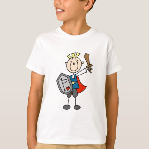 Chevalier avec des T-shirts et des cadeaux d'épée