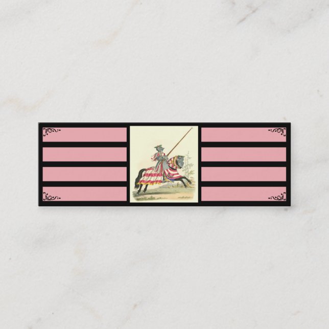 Chevalier dans le carte de visite brillant (Devant)