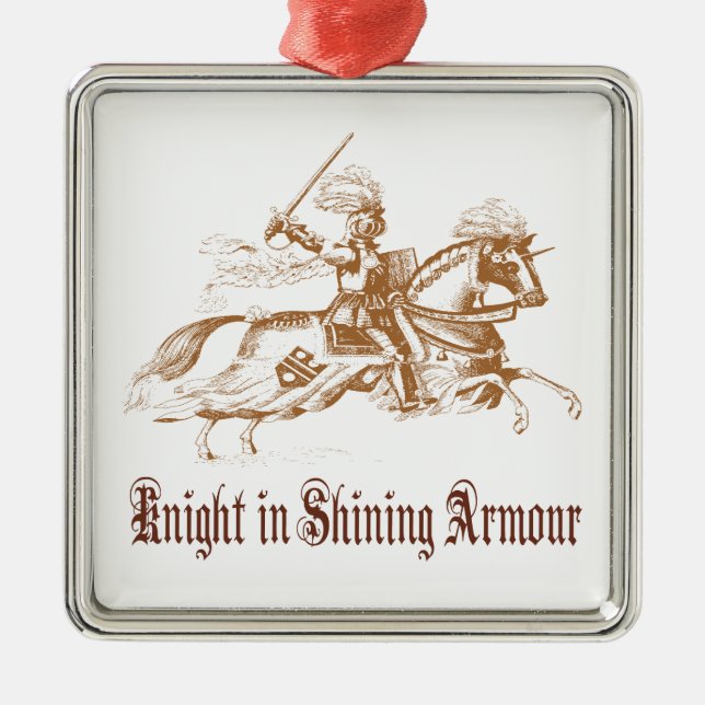 chevalier en ornement brillant d'armure (Devant)