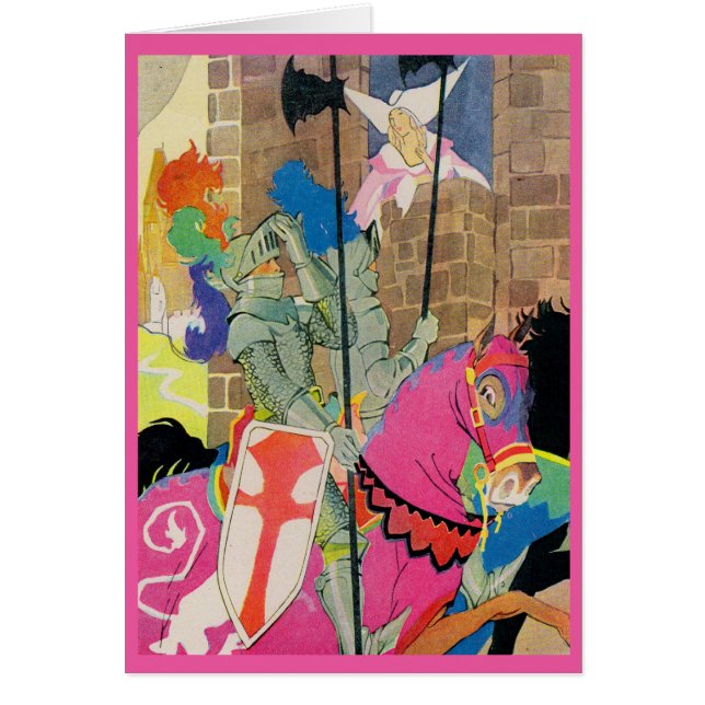 chevalier médiéval à cheval (Devant)