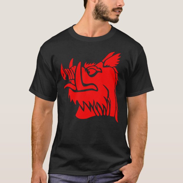 Chevalier noir T-shirt classique (Devant)