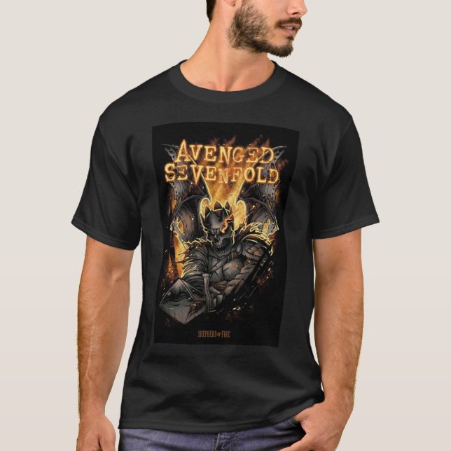 Chevalier noir T-shirt classique (Devant)
