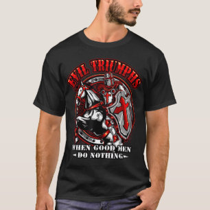 Chevalier Templar Tshirt Malin Triomphe Quand Les