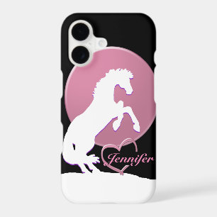 Chevaux à cœur blanc V (rose)