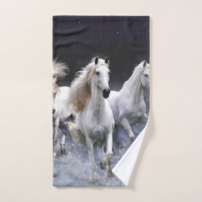 Chevaux à lancer l'oreiller (Serviette à main)