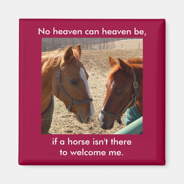 Chevaux d'ange - aimant (Devant)