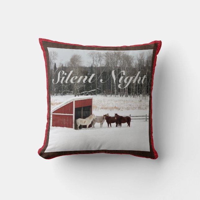 Chevaux dans le coussin de neige (Recto)