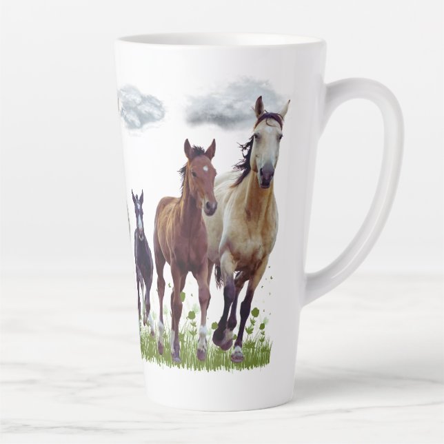 Chevaux dans une Mug de pré (Droite)