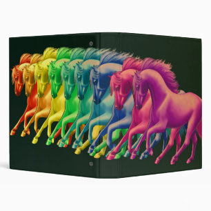 Chevaux de classeur différent d'Avery de couleurs