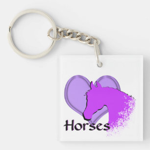Chevaux de coeur III (violet)