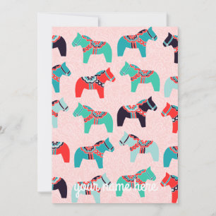 Chevaux de Dala personnalisés Cartes pour notes