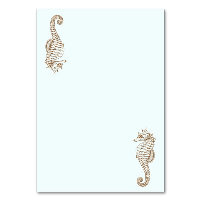 Chevaux de Monnaie Pale Cartes de Table Vierges (Par défaut)