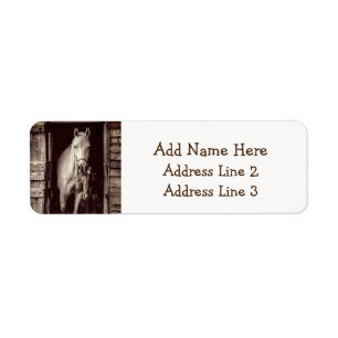 Chevaux et grange rustique Brown